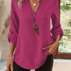 Blusa Fluida con Scollo Aperto