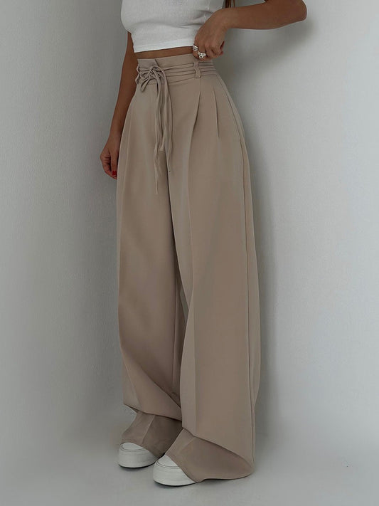 Federica – Pantaloni a vita alta con gamba ampia