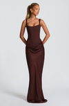 ABITO LUNGO CORSET DRAPEATO