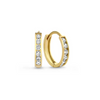 Naja - Set di Orecchini con Pietre Brillanti in Oro 14k