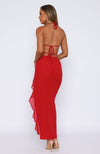 ABITO HALTER MIDI CON VOLANT