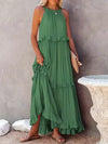 Ilona - Abito a Collo Halter con Volant e Maxi Tasche