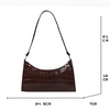 Tilly™ | Borsa a spalla lucida con motivo alligatore