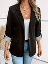 Blazer Leggero Monopetto con Manica Risvoltata