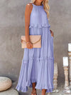Ilona - Abito a Collo Halter con Volant e Maxi Tasche