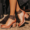 22 Ginevra™ | Zapatos de tacón con múltiples tiras y tacón grueso