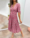 30 Fania | Polka Dots V-Neck Dress
