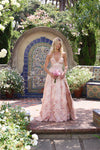 VESTITO IN TESSUTO TAPPETO ROSA COTONE
