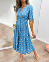 30 Fania | Polka Dots V-Neck Dress