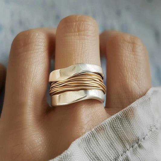 Anello in Argento e Oro