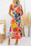 Dora | Abito Maxi Floreale Vivace