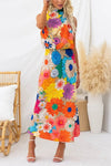Dora | Abito Maxi Floreale Vivace