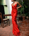 Zara - Vestito Maxi con Volant