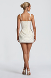 ABITO MINI CORSET CON GONNA DRAPEADA