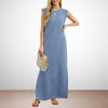 Emma - Maxi Dress Antirughe Lungo e Fluttuante