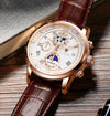 Orologio Cronografo con Cinturino in Pelle Premium