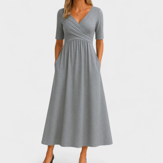 Joanna – Elegante Vestito Midi per Ogni Occasione