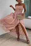 Ari - Abito Maxi con Spacco alla Moda