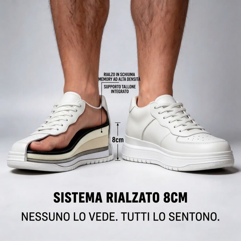 SARTORI'S 8CM ENGENEERED LIFT SYSTEM, ELEVATOR SHOES FOR MEN