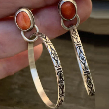 Orecchini Boho in Onice Vintage