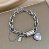 Isa - Bracciale Chunky con Cuore in Oro 18k