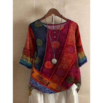 Valarie - Top Bohemien Colorato
