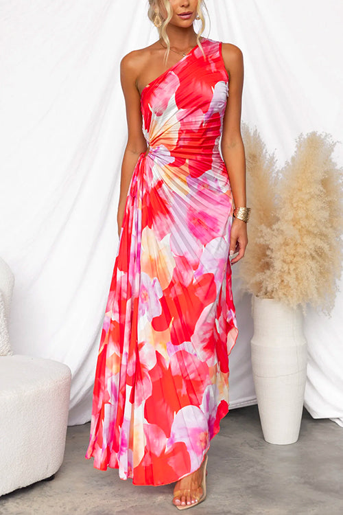 Kacie - Vestito Maxi Estivo Plissettato