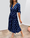 Fania | Vestito V-Neck a Pois