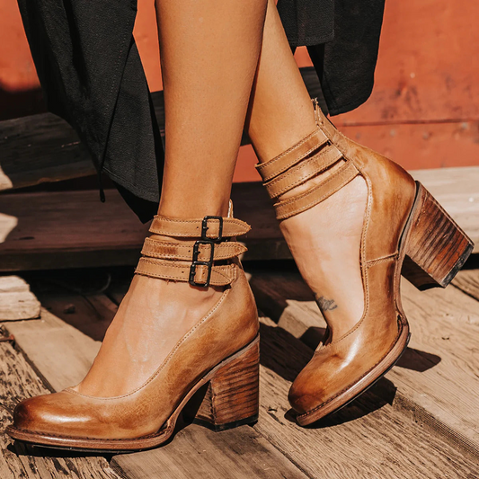 22 Ginevra™ | Scarpe con tacco a più fasce e tacco spesso