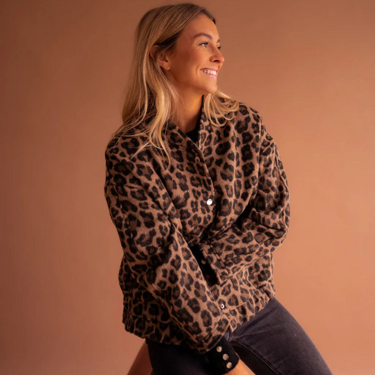 Rachael | Giacca Chic con Stampa Leopardata