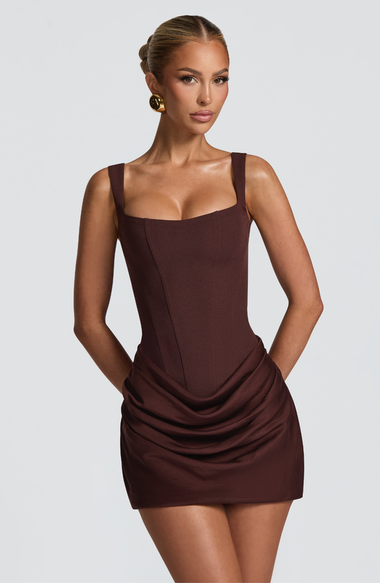 MINI VESTITO CORSET DRAPEATO