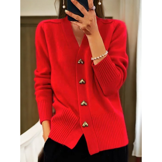 Cleo | Cardigan Flatterante con Bottoni Eleganti