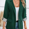 Blazer Leggero Monopetto con Manica Risvoltata