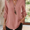 Blusa Fluida con Scollo Aperto