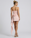 VESTITO MINI CORSET CON DRAPPEGGIO E NASTRO