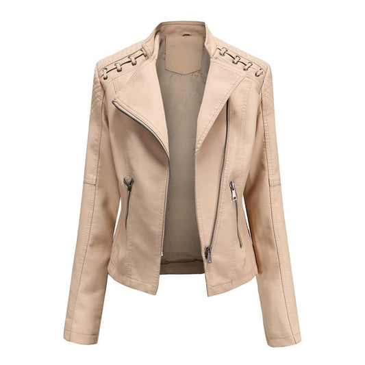 Ameliora - Giacca in Pelle Casual Elegante