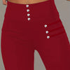 Leggings a Vita Alta con Dettaglio di Perline