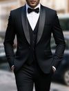 Completo da Uomo 3 Pezzi - Giacca - Gilet - Pantaloni - Cravatta Formale - Completo da Sposa - Gilet - Uniforme da Lavoro - Regalo di Natale