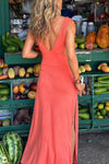 Bianca - Vestito Plunge Cut-Out in Cotone