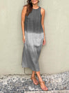 Lysette - Vestito Maxi Stampa Elegante