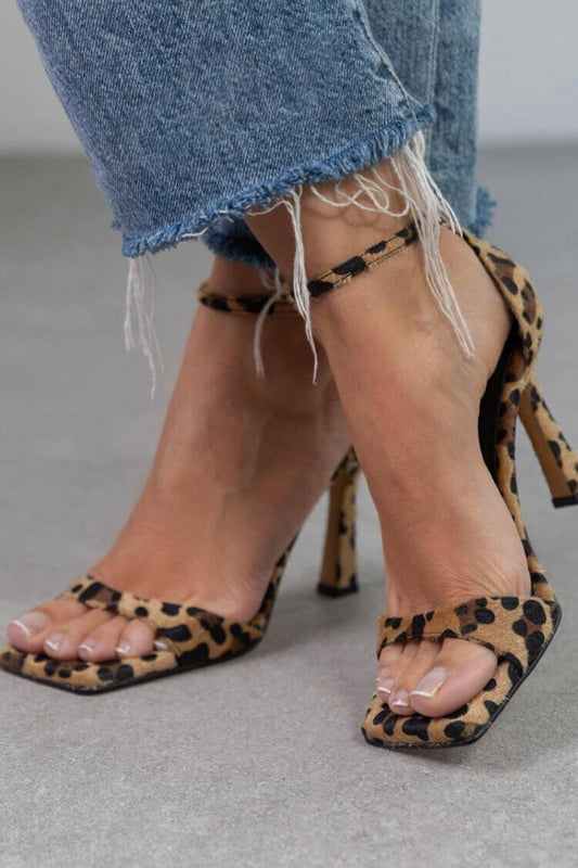 15 Giulia™ | Sandalias de tacón alto con estampado animal