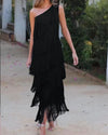 Lauren - Abito Maxi con frange