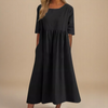 Leviana™ | Abito in Cotone Flattering