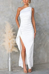Inez - Elegante Abito Maxi a Spalla Scoperta