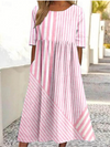 Leviana™ | Abito in Cotone a Righe Confortevole
