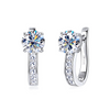 Huldra - Orecchini Huggie con Moissanite in Oro 18k