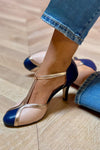 Alessia™ | Scarpe con tacco T-Strap colorate e comode con punta rotonda
