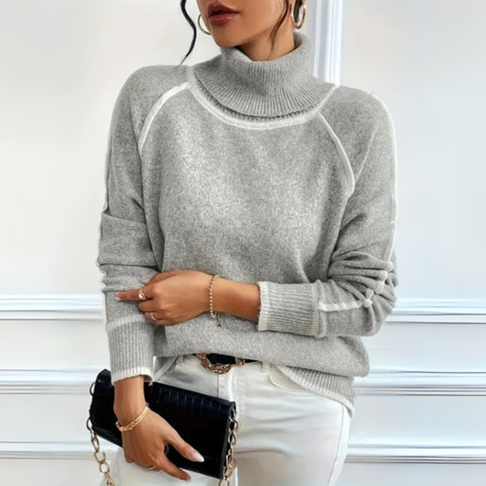 AURORA – MAGLIONE A COLLO ALTO CASUAL