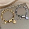 Isa - Bracciale Chunky con Cuore in Oro 18k