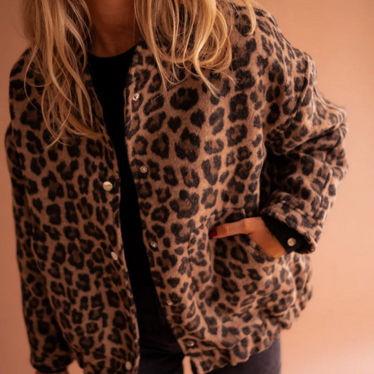 Rachael | Giacca Chic con Stampa Leopardata